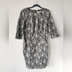 M.M. Lafleur Sleeved Knee Length Buisness Attire Shift Dress size 12